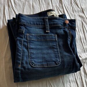 Madewell Dark Blue Emmett Wide leg Jeans